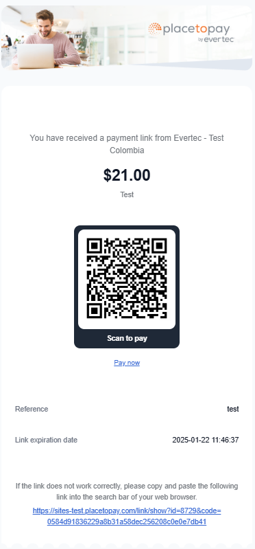 Email pay