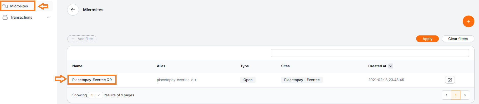 home microsites